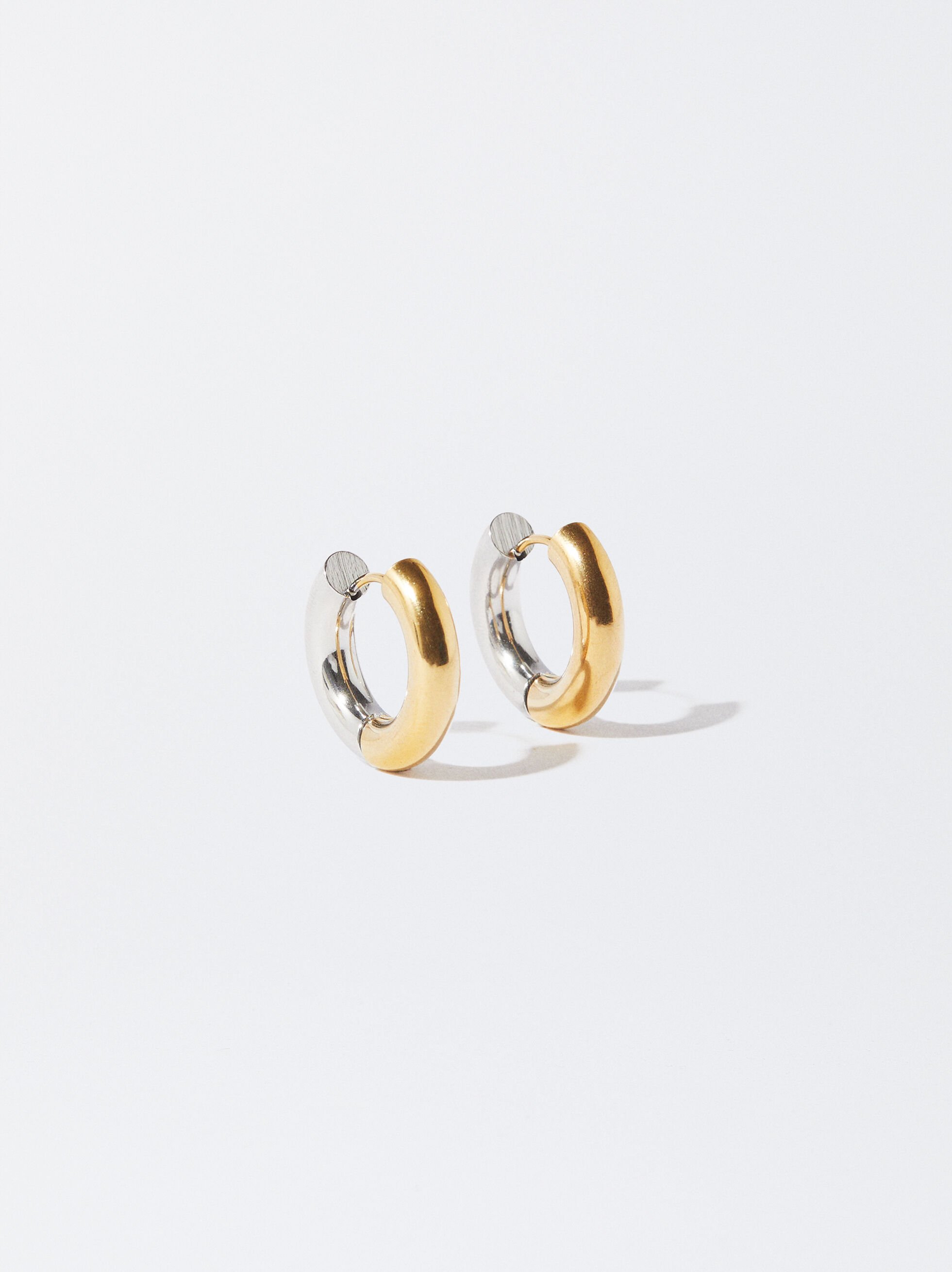 Two tone sales earrings