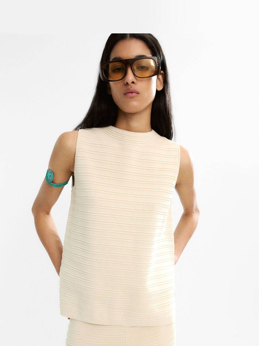Ribbed knit top