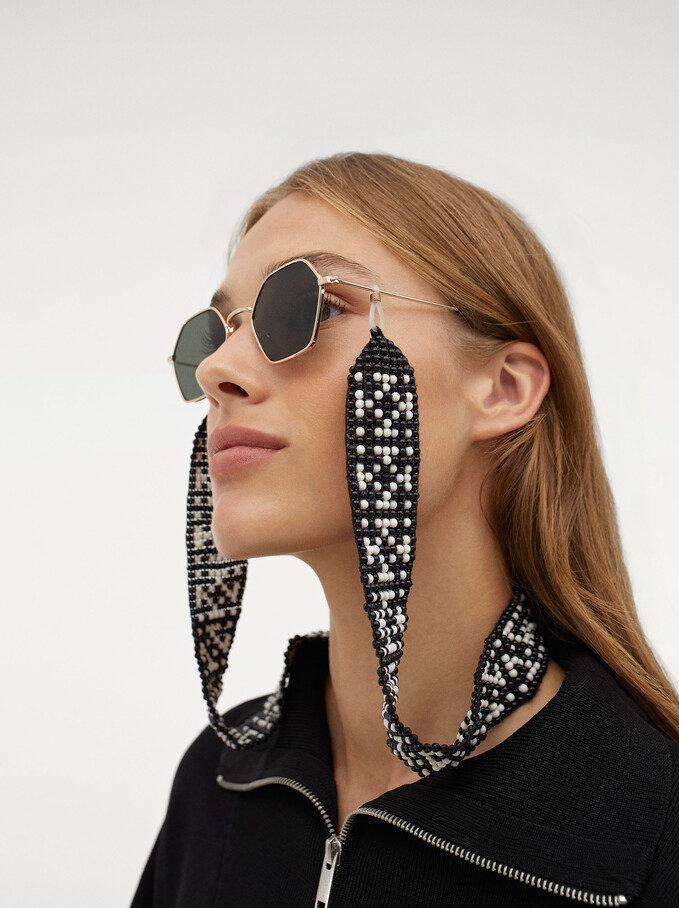 Chain For Face Masks Or Glasses, Black, hi-res