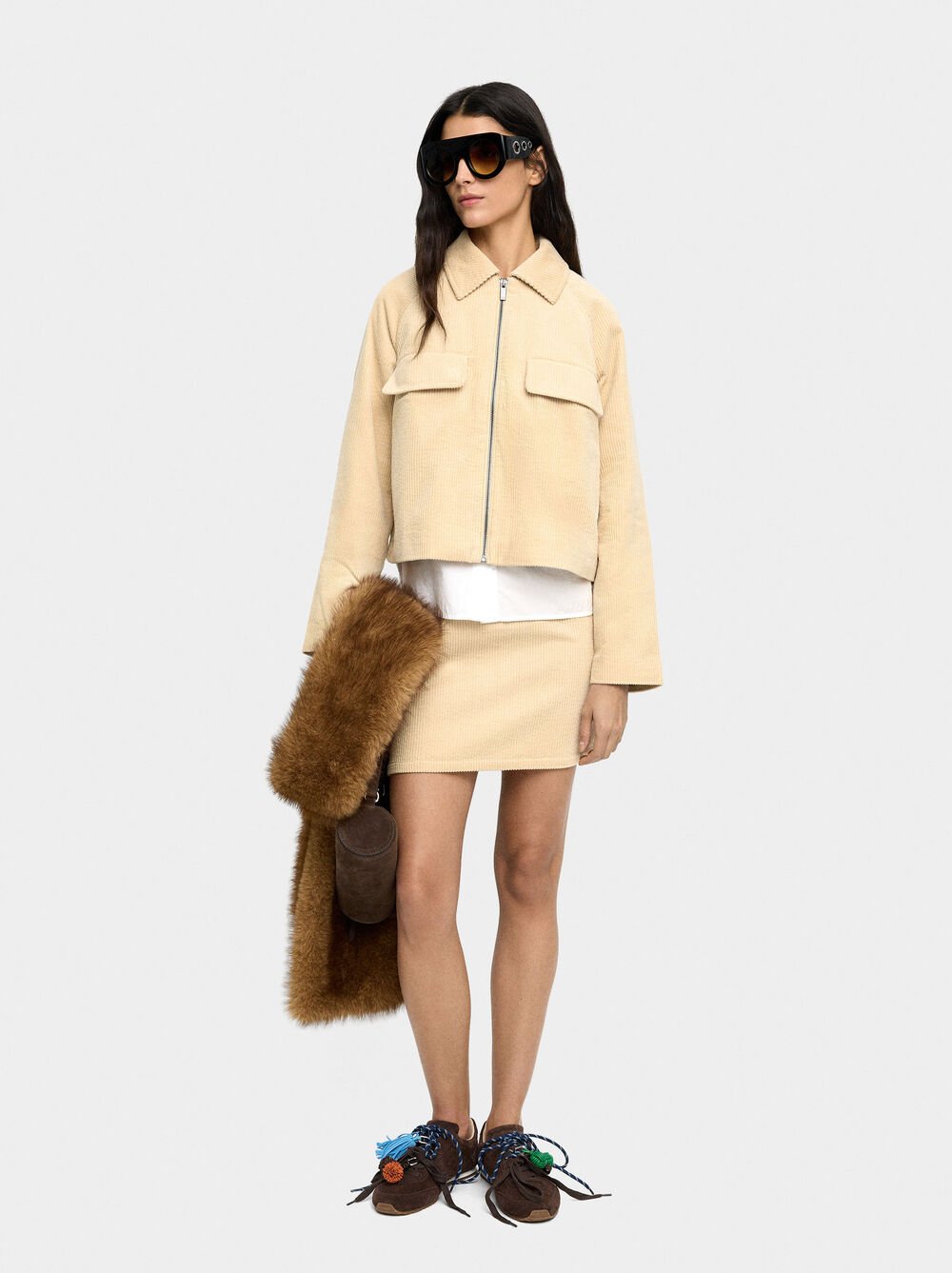 Corduroy jacket with 100% cotton