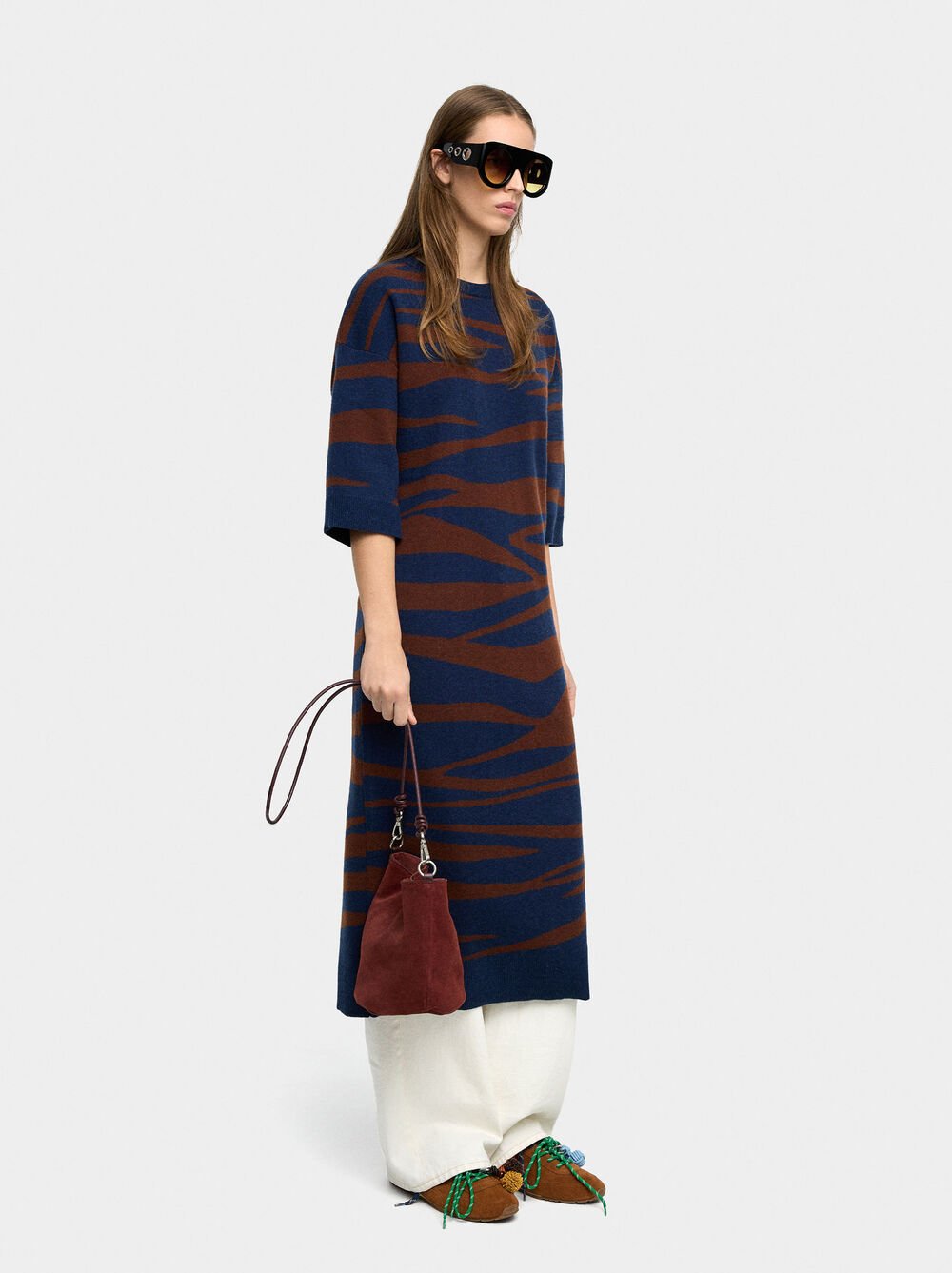 Jacquard knit dress