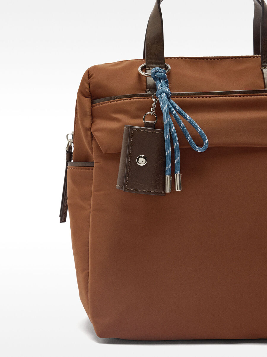 Nylon backpack with pendant