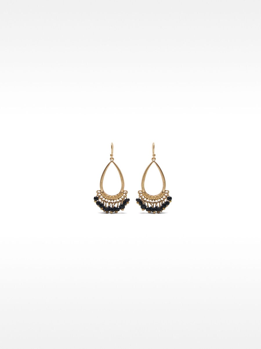 Drop earrings with beads