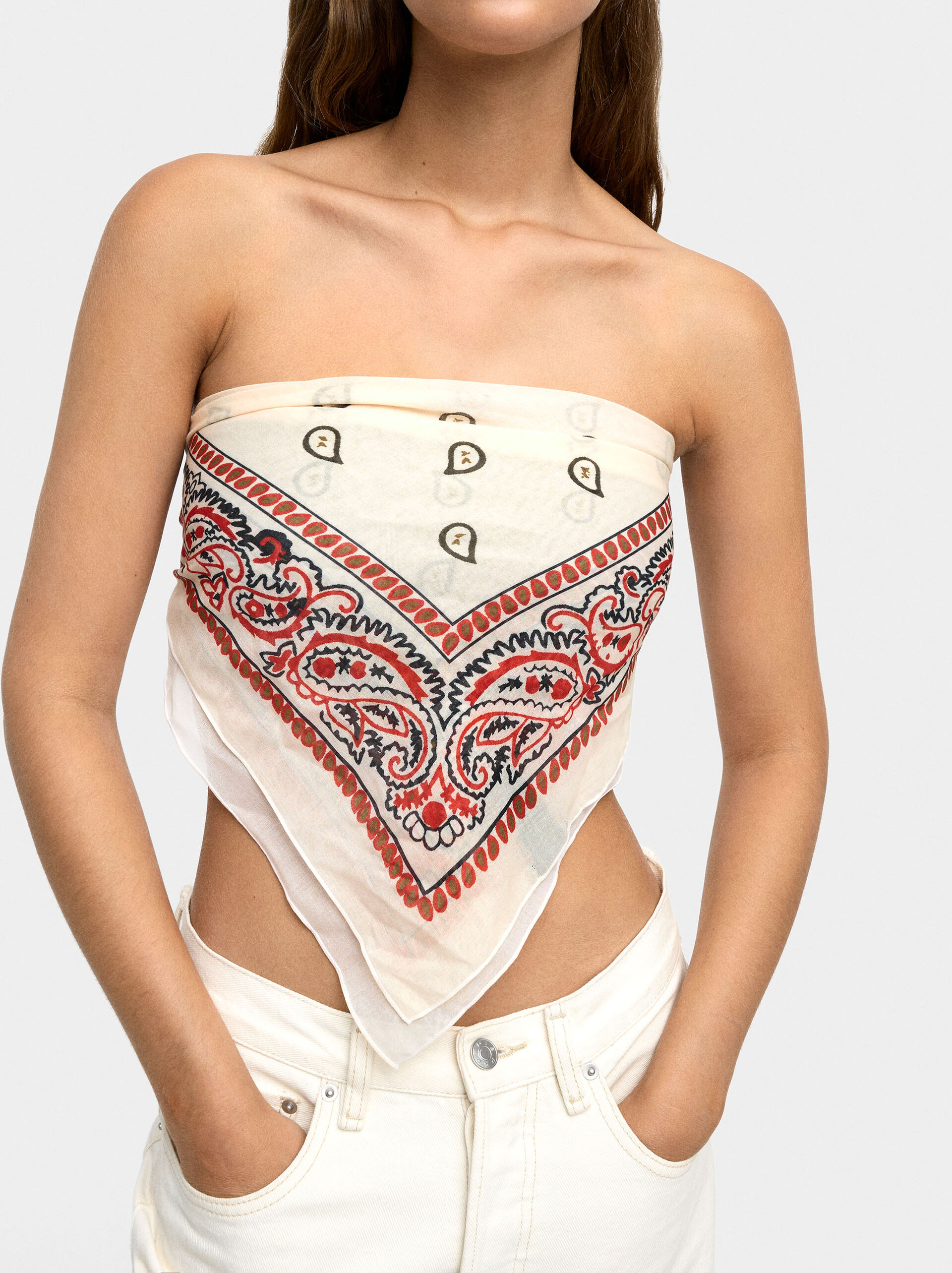 Printed multifunctional scarf image number 1.0