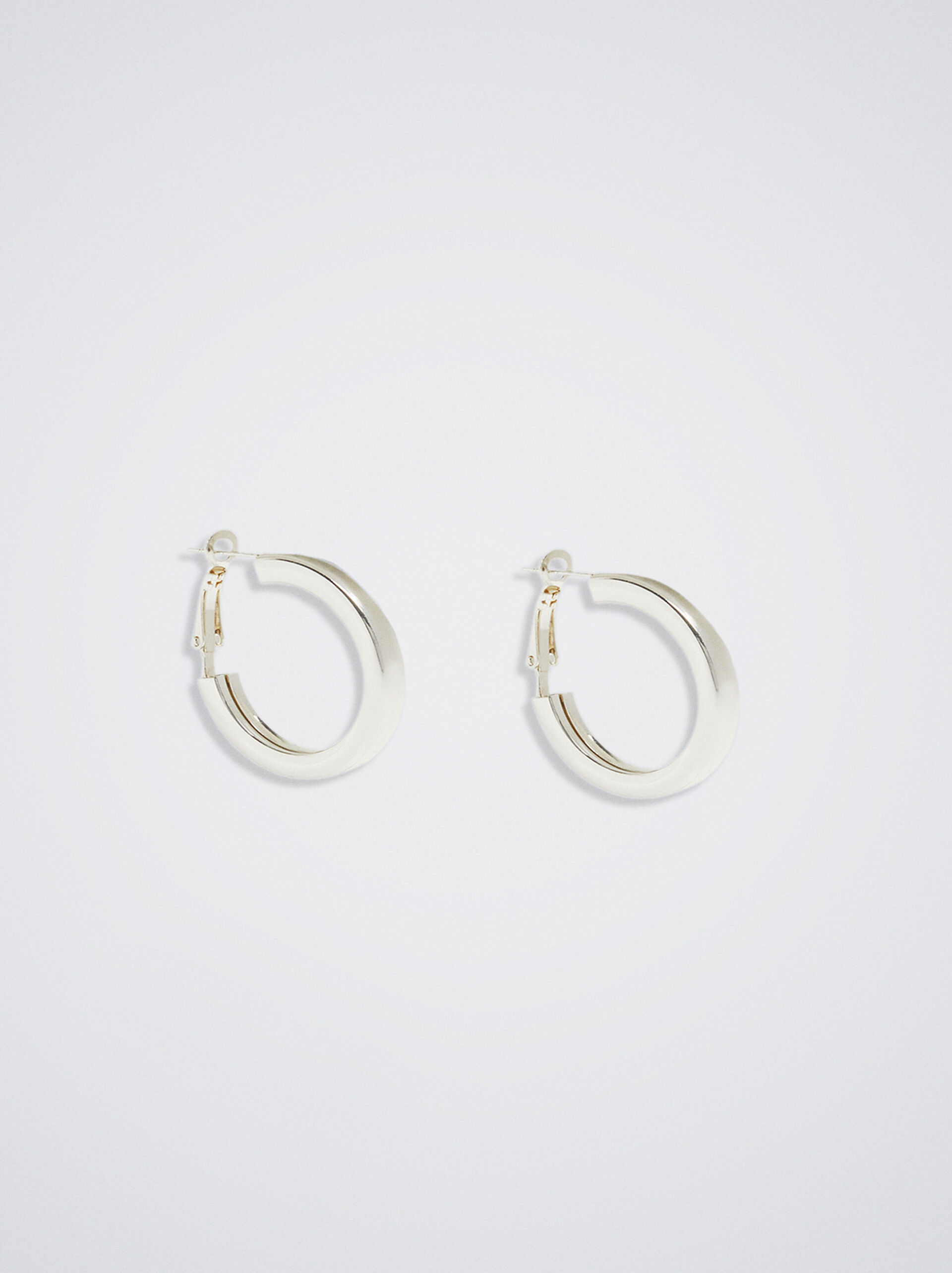 Small silver hoop earrings image number 0.0