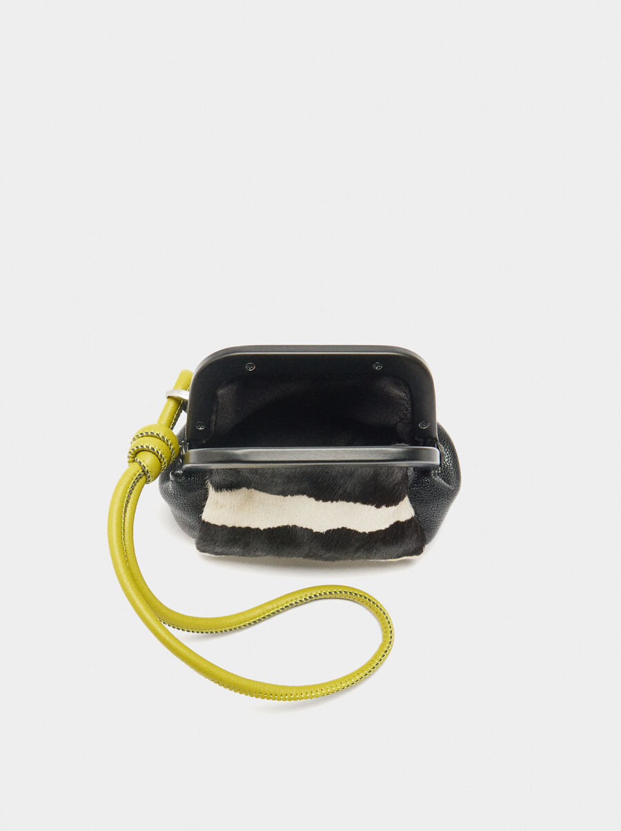 Bolso para portátil 13" con colgante de piel