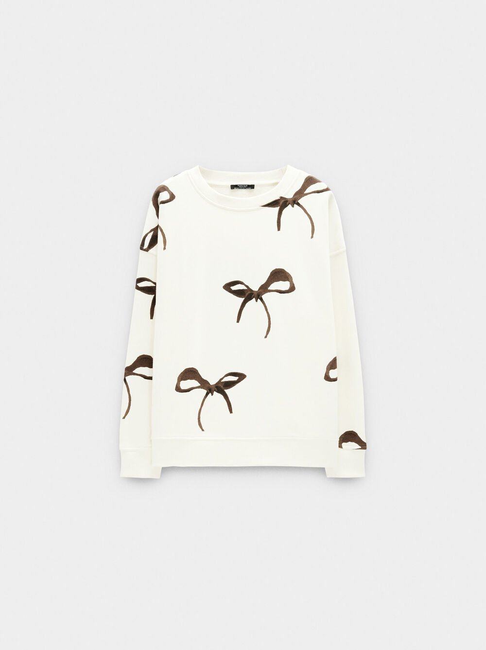 Sweatshirt with printed bows