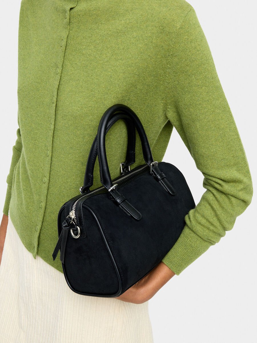 Bowling bag with leather-effect L