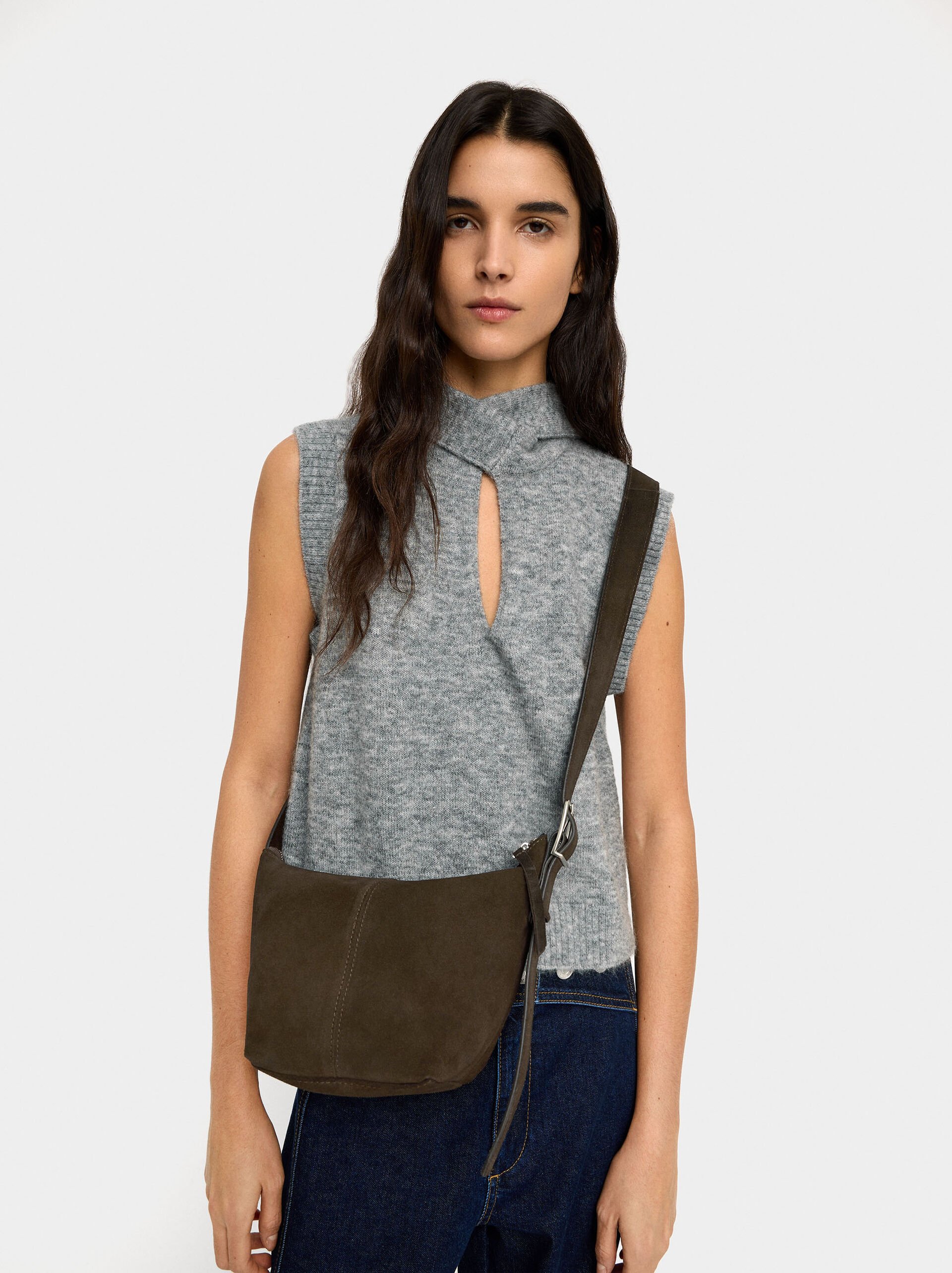 Smooth leather crossbody bag image number 1.0