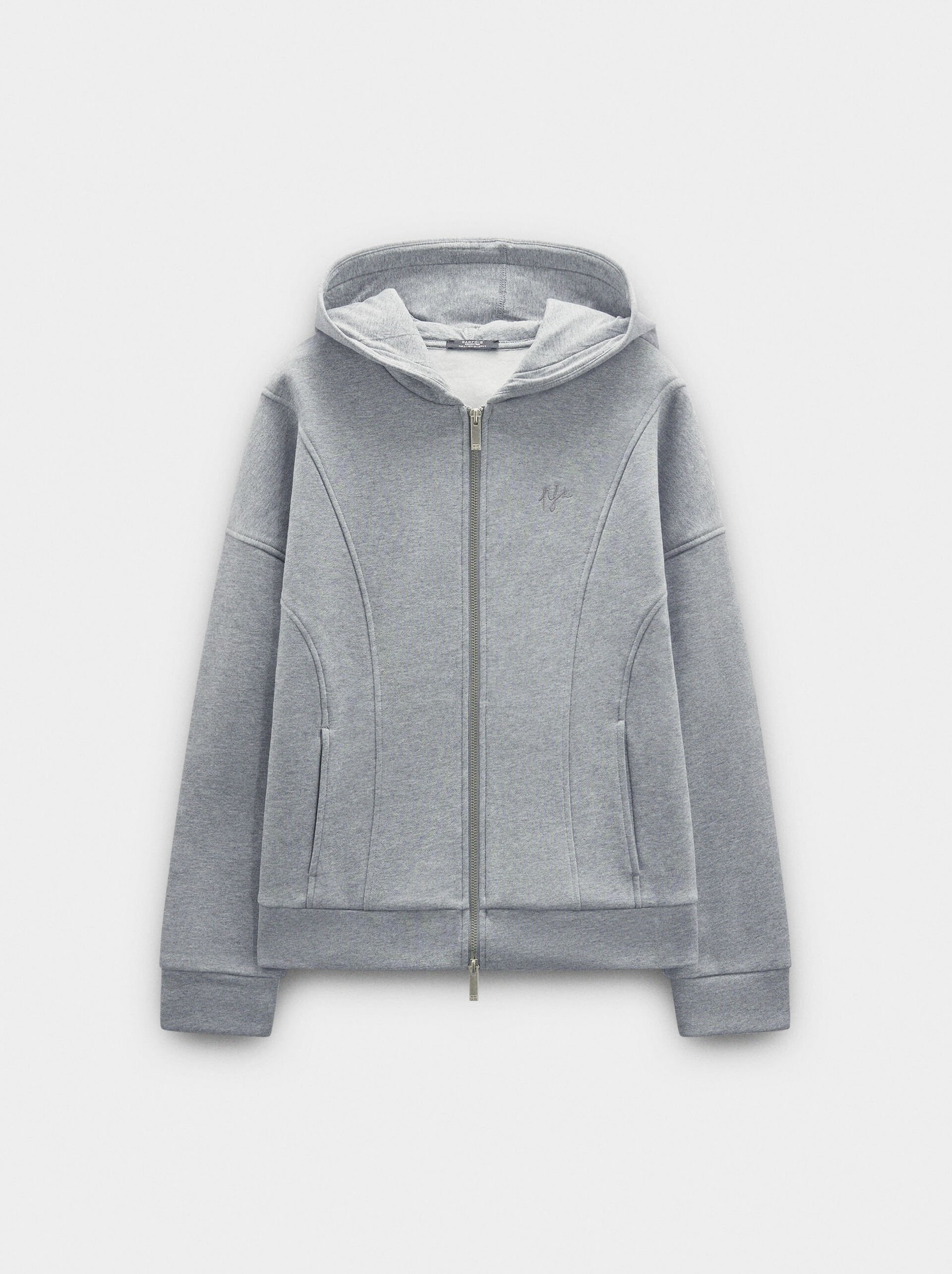 Cotton hooded sweatshirt image number 4.0