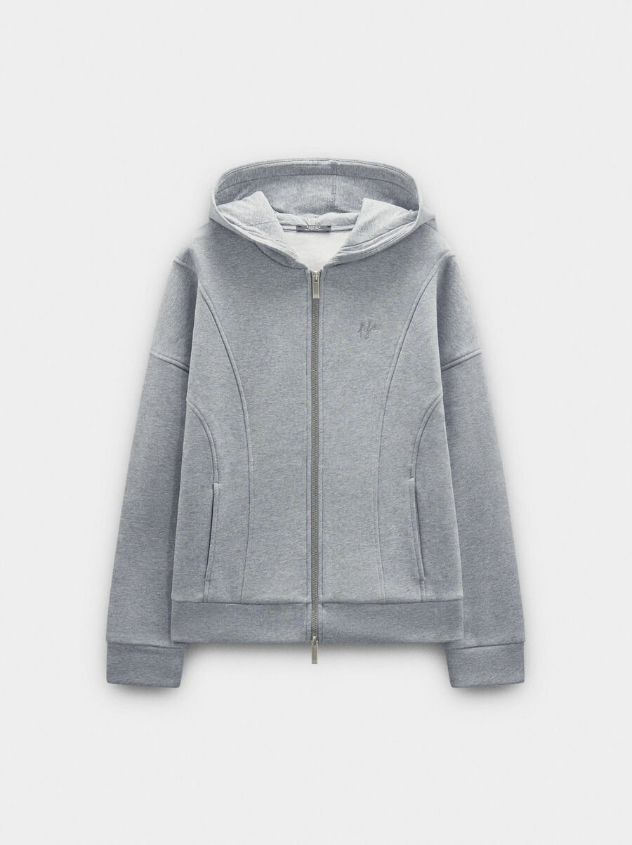 Cotton hooded sweatshirt