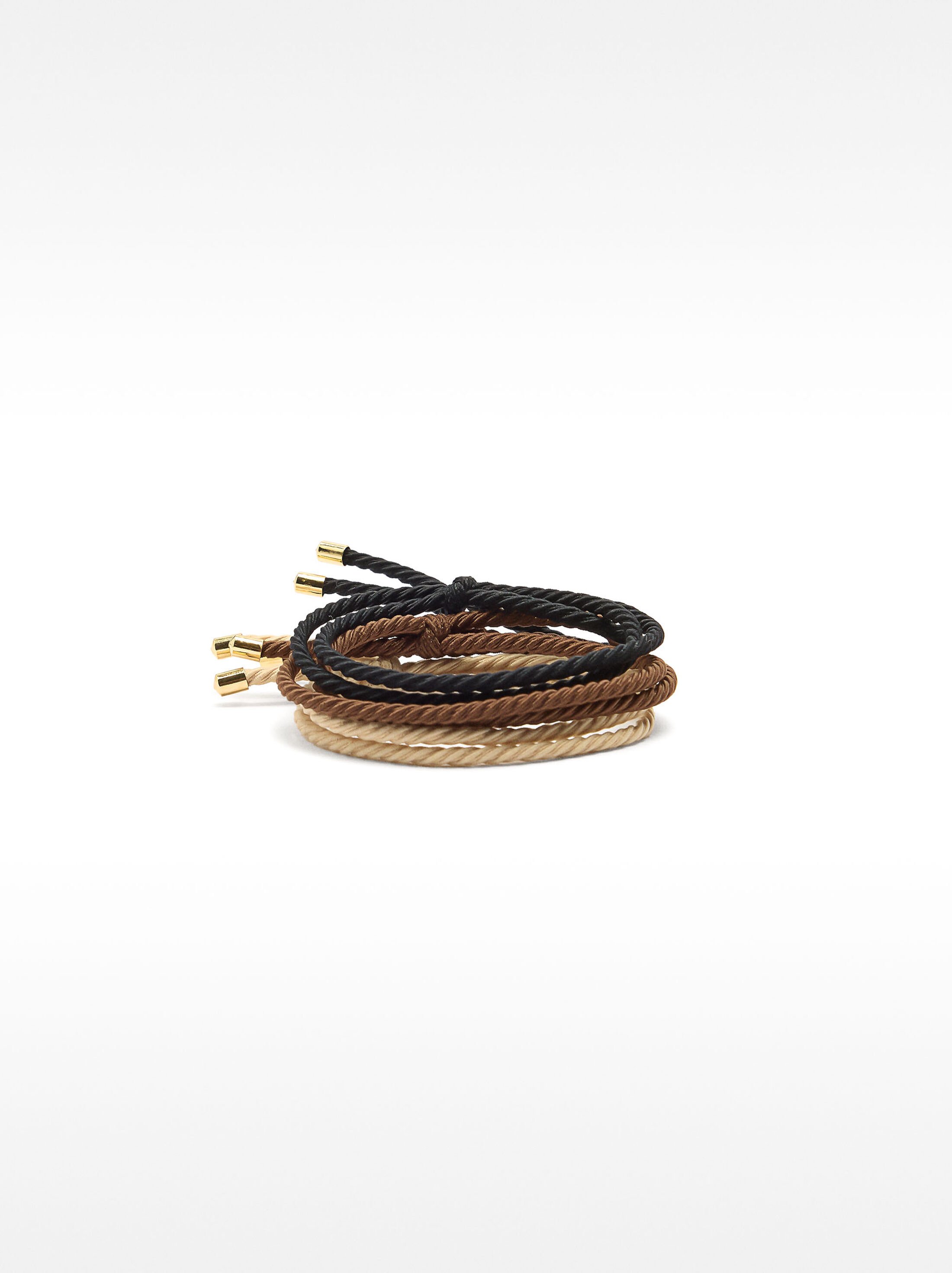 Set of hair elastics with knot image number 0.0