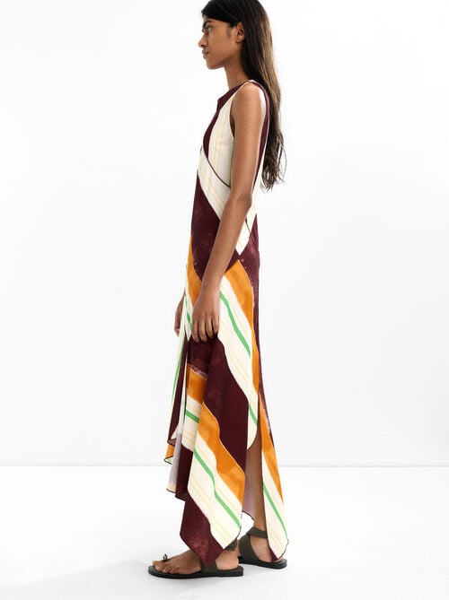 Striped knit dress
