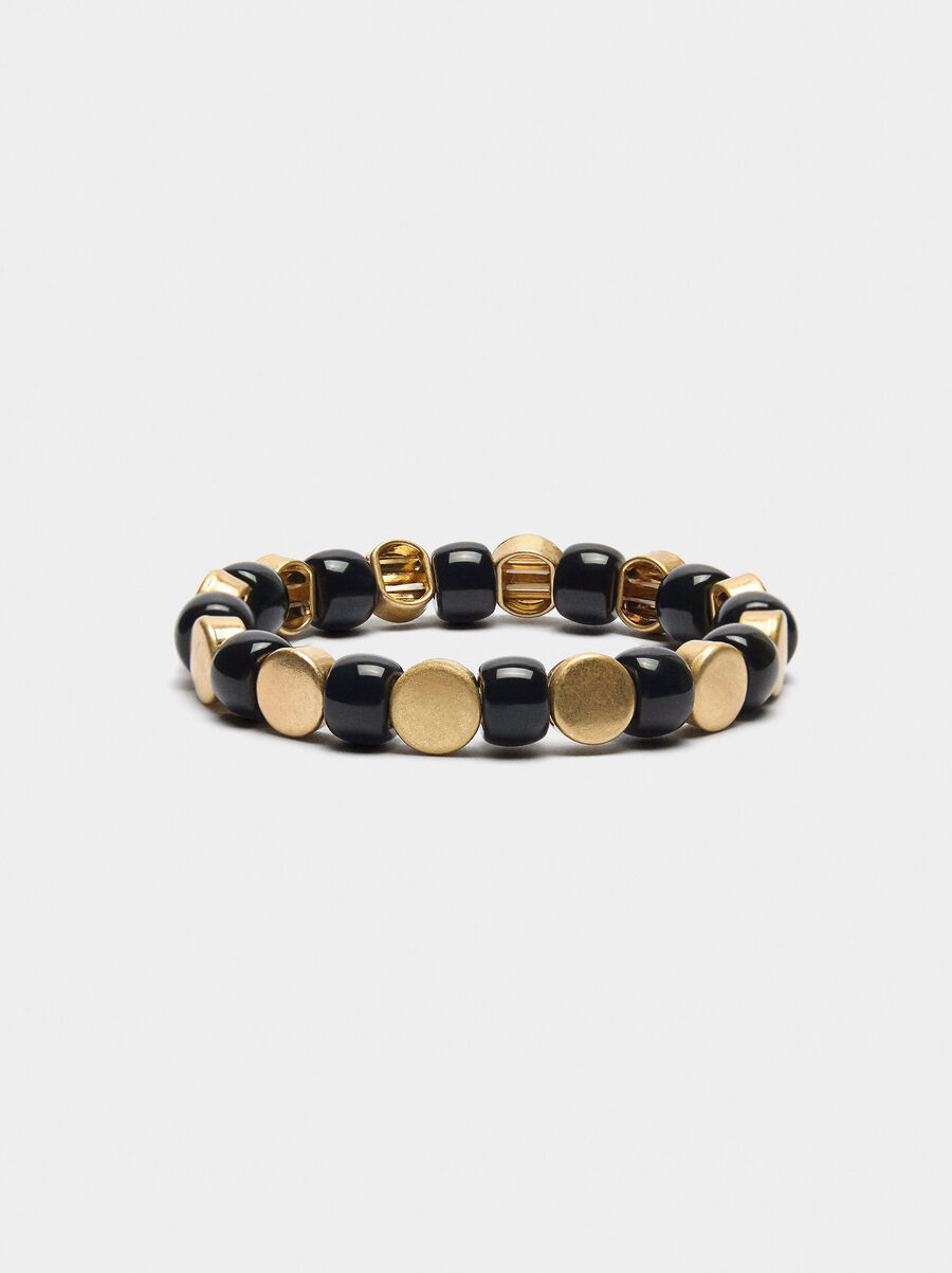 Pulsera elástica de abalorios