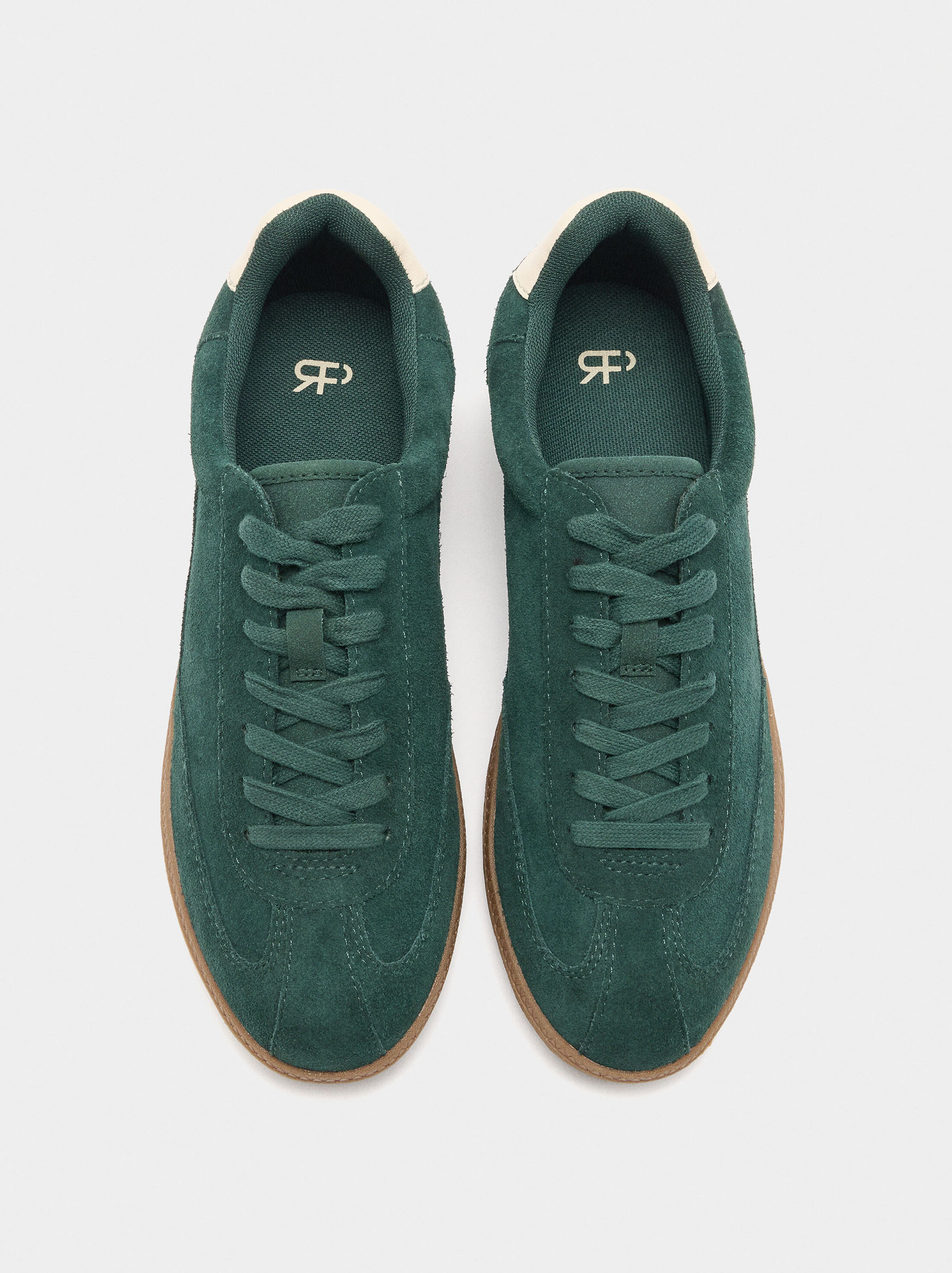 Suede leather sneakers image number 0.0