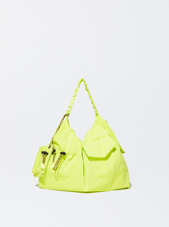 Online Exclusive - Maxi Shoulder Bag, Yellow, hi-res