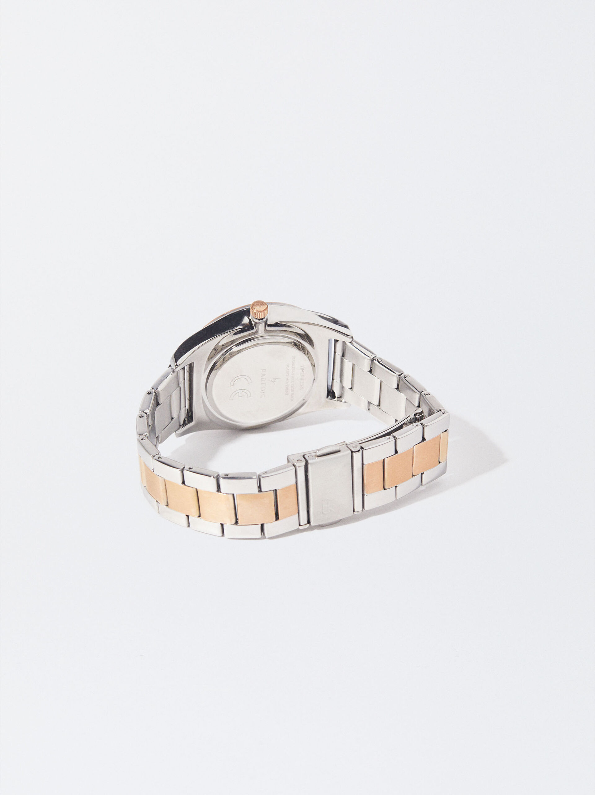 Watch With Two-Toned Steel Strap image number 2.0