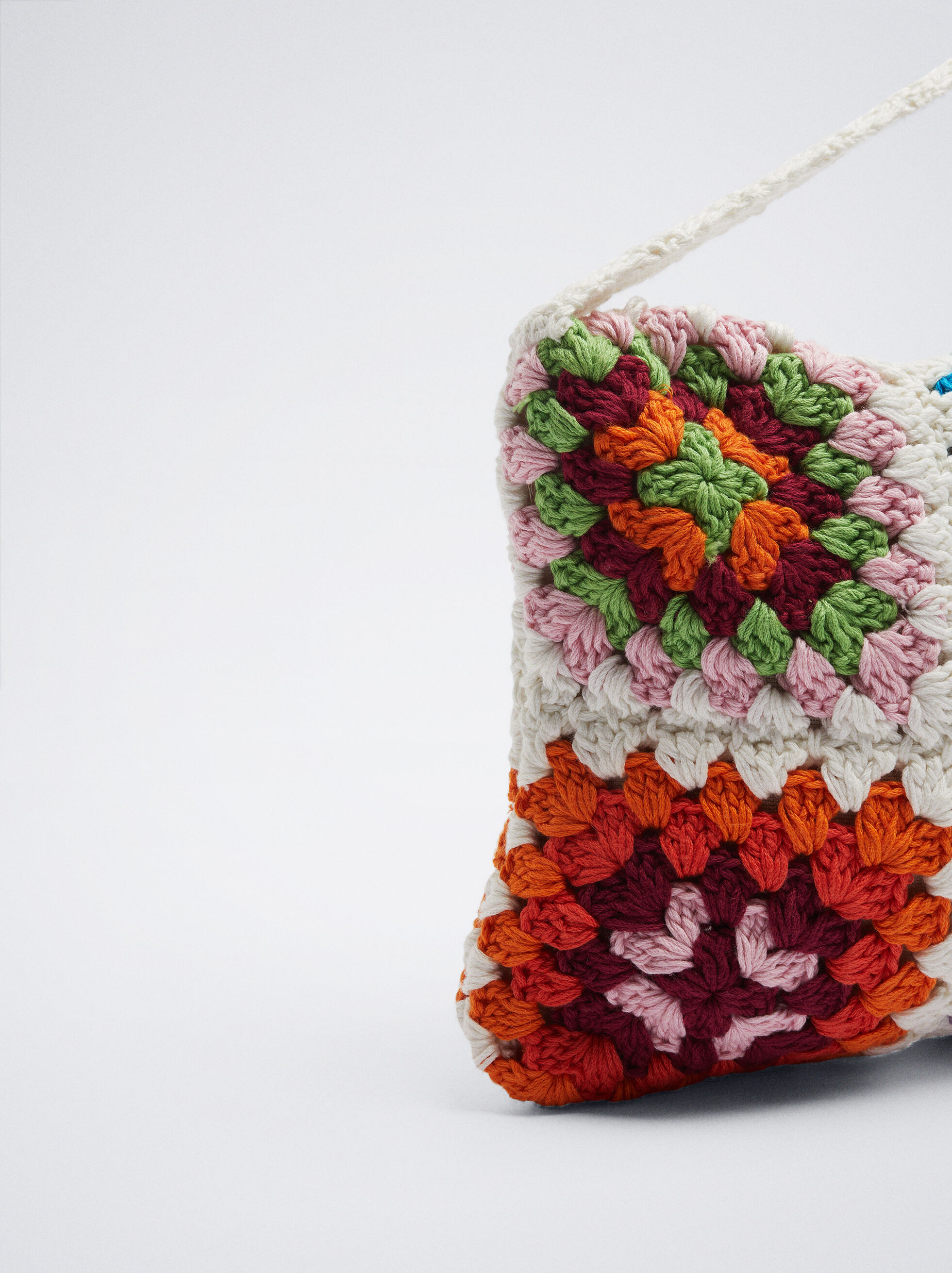 Bolso mano crochet deals