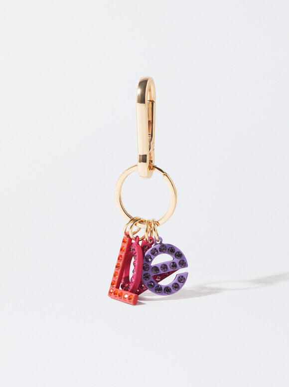 Love Key Chain, Multicolor, hi-res