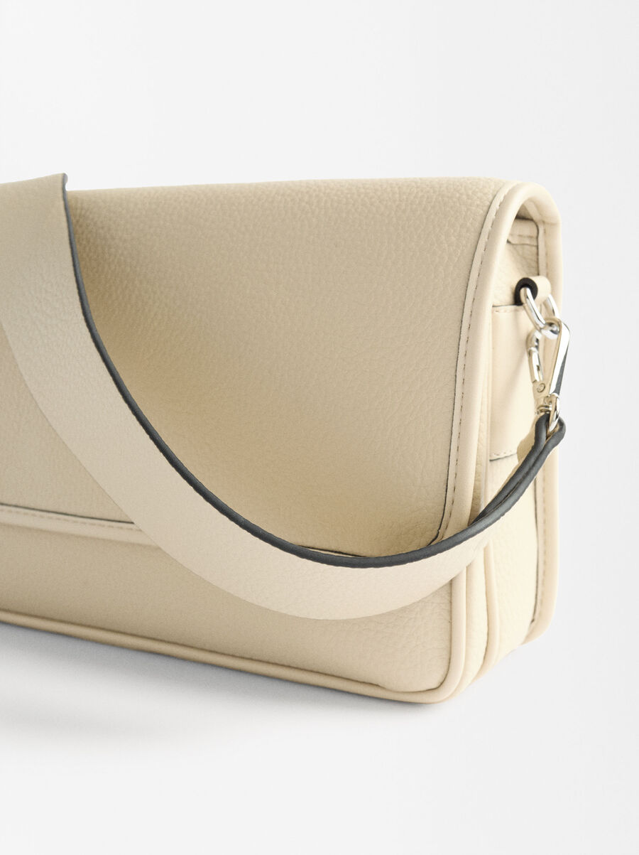Borsa a spalla con texture