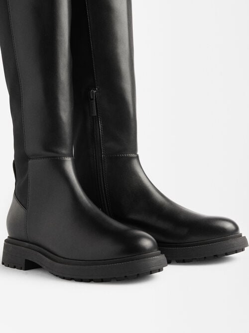 Botas planas altas 