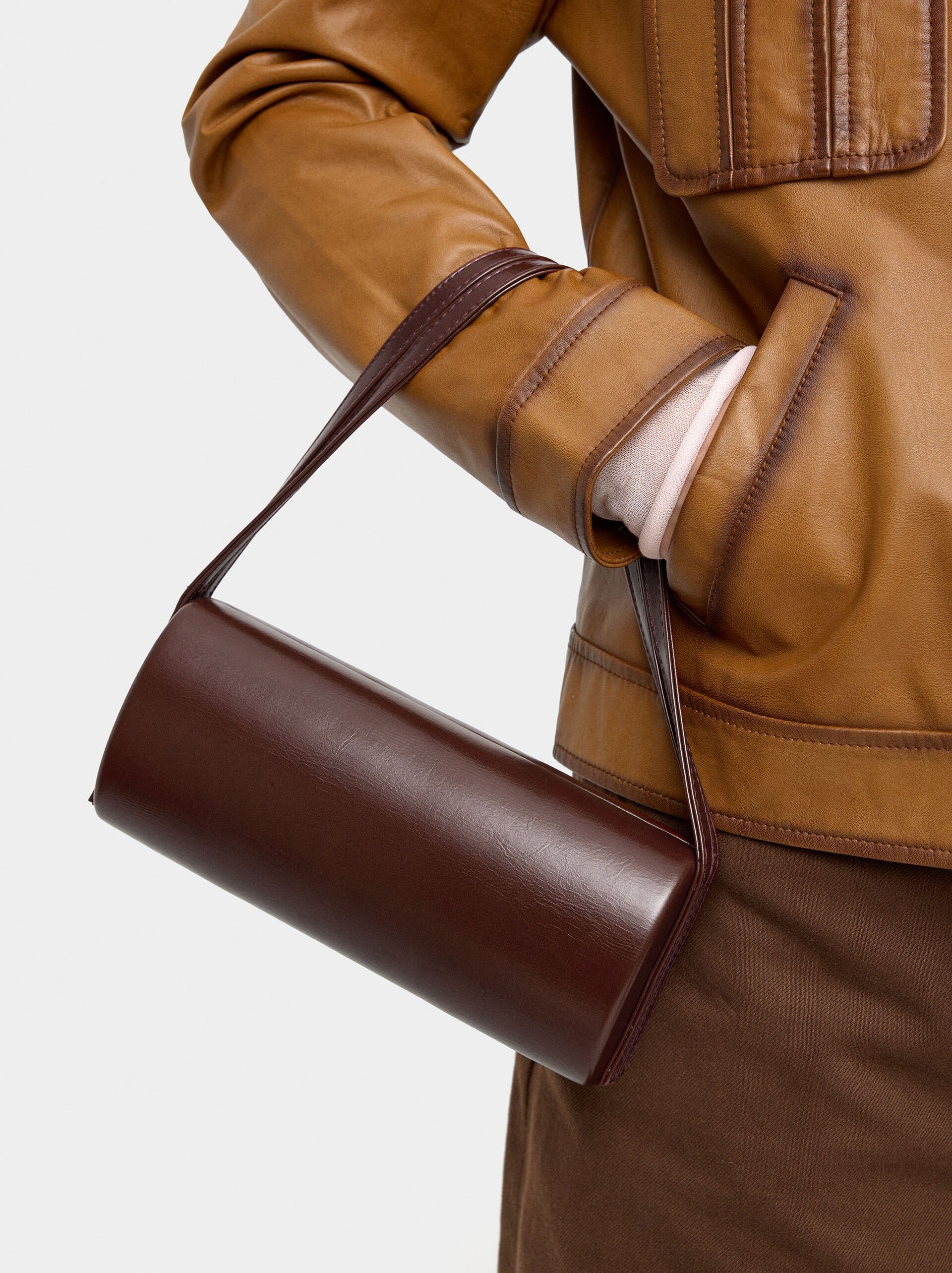 Cylindrical evening clutch image number 1.0