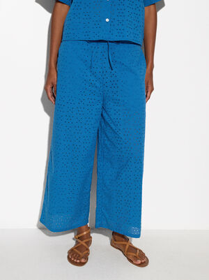 Perforated 100% Cotton Pants