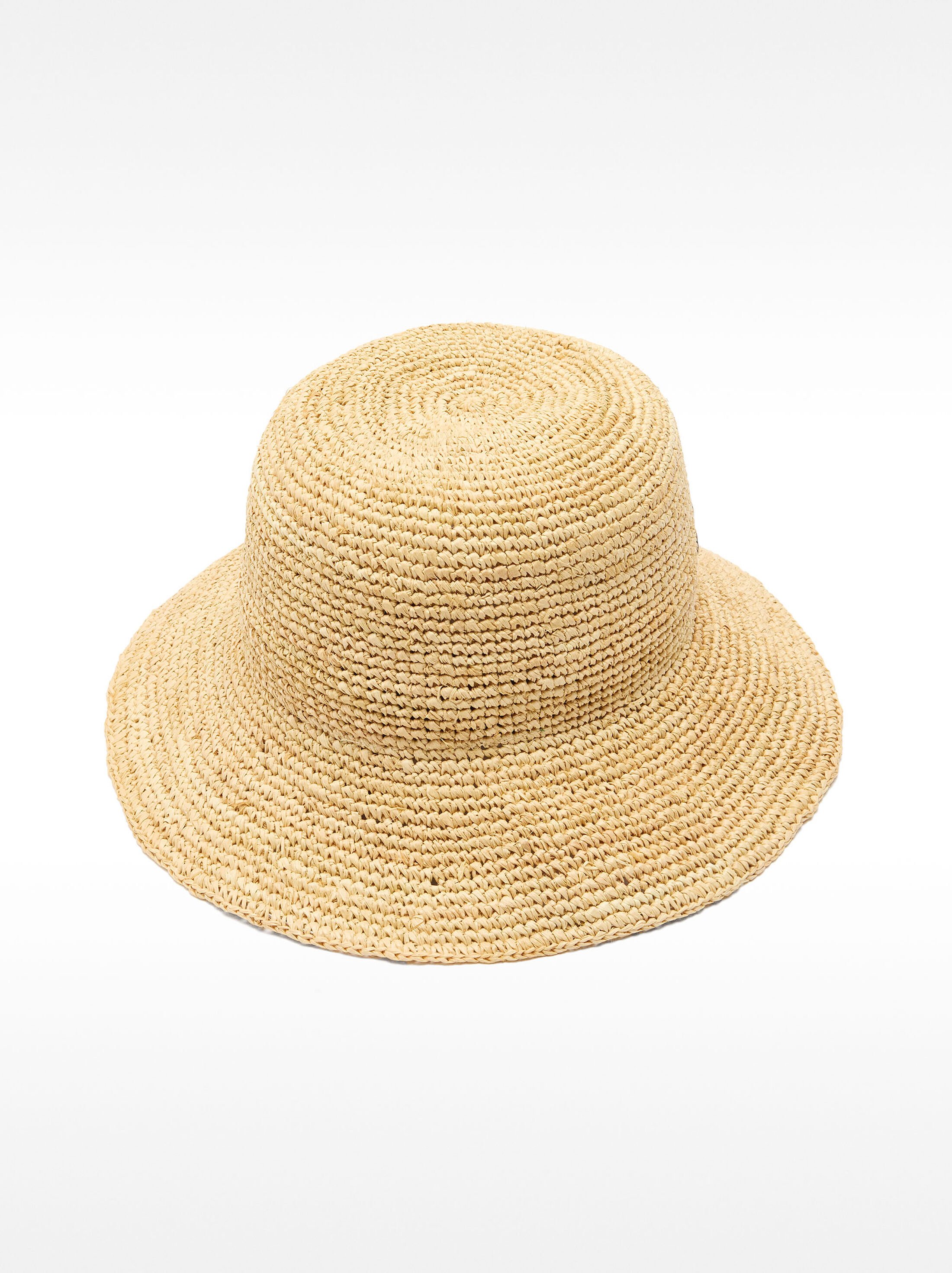Straw hat with text image number 2.0