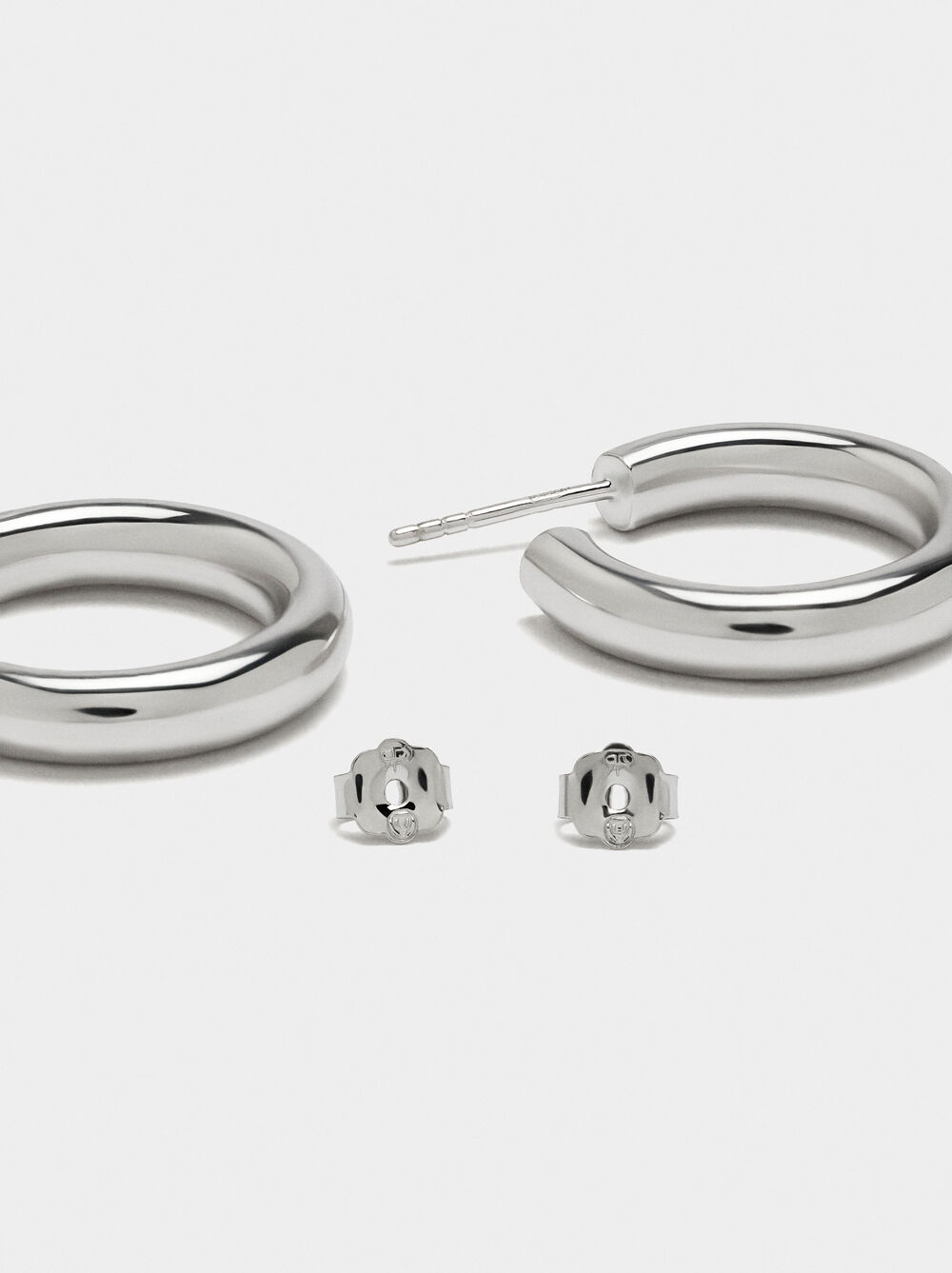 Créoles ouvertes en argent sterling 925