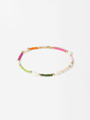 Anklet Bracelet With Shells And Beads image number 0.0