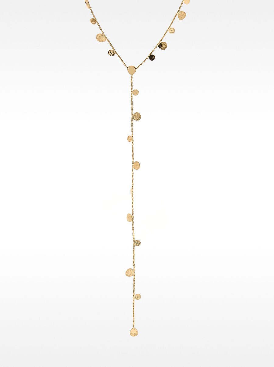 Long necklace with medals