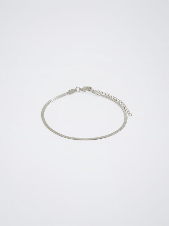 Silver Chain Bracelet, Silver, hi-res