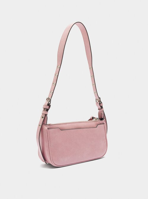 Bolso de hombro asa con tachuelas S