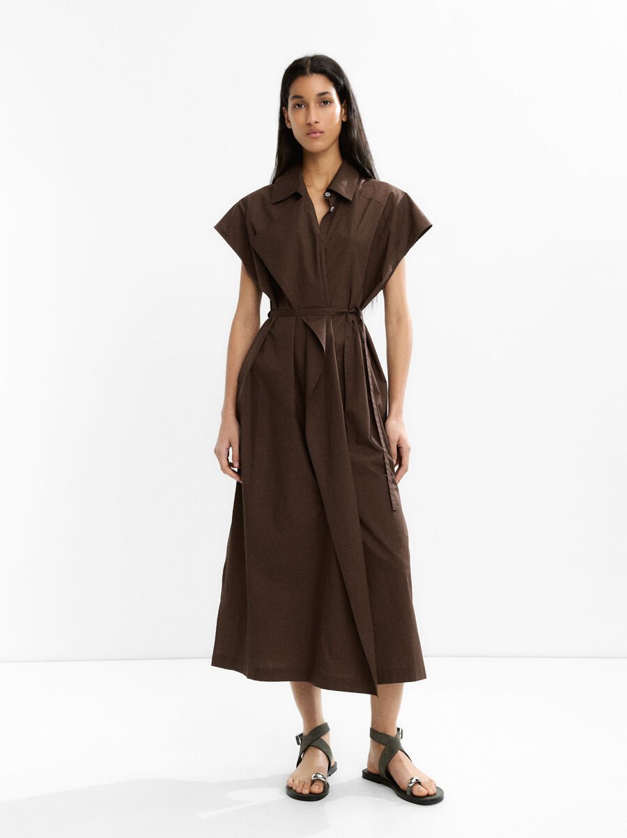 100% cotton shirt dress
