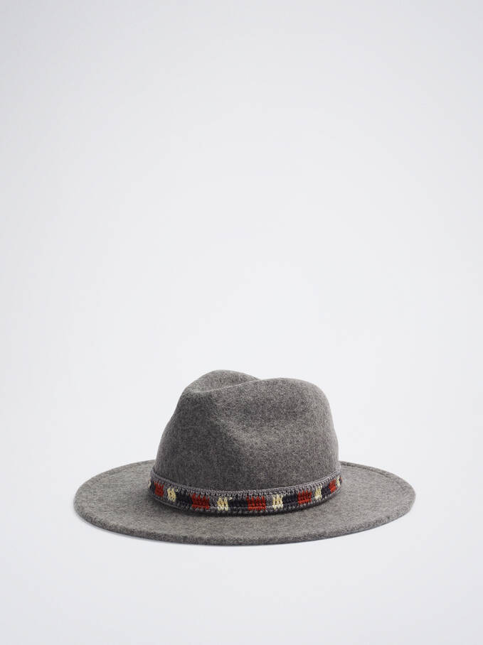 Woollen Hat, Grey, hi-res