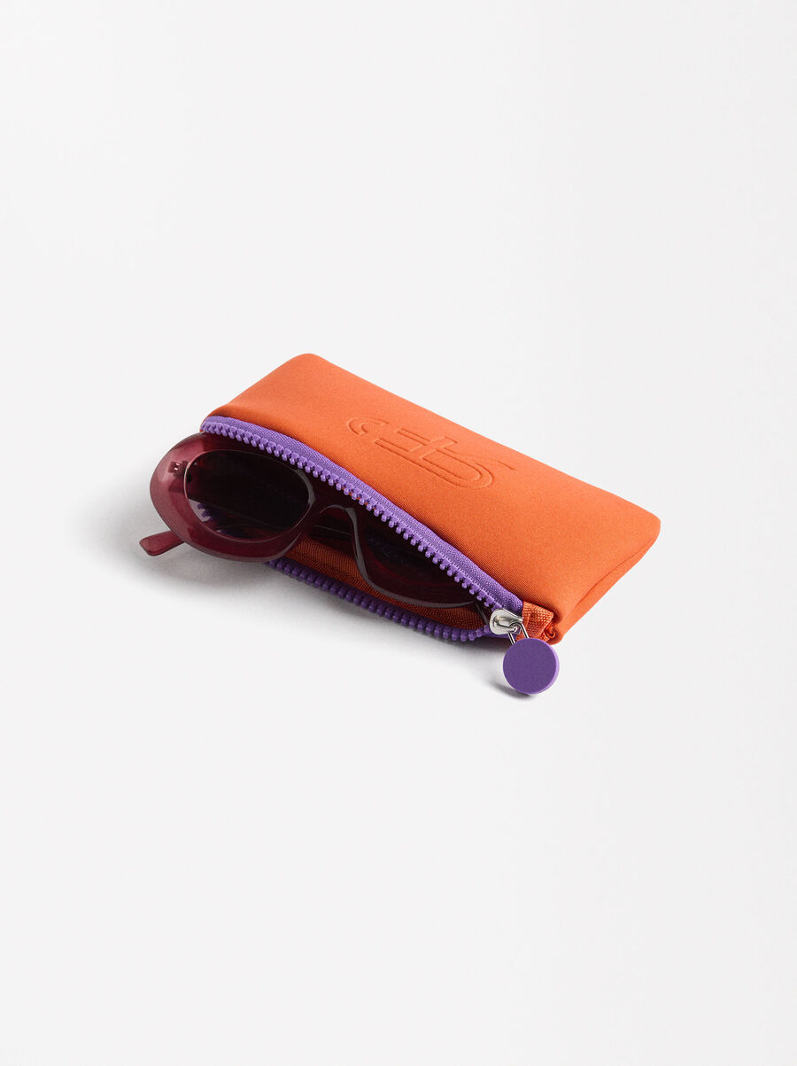 Lunettes de soleil à monture ovale