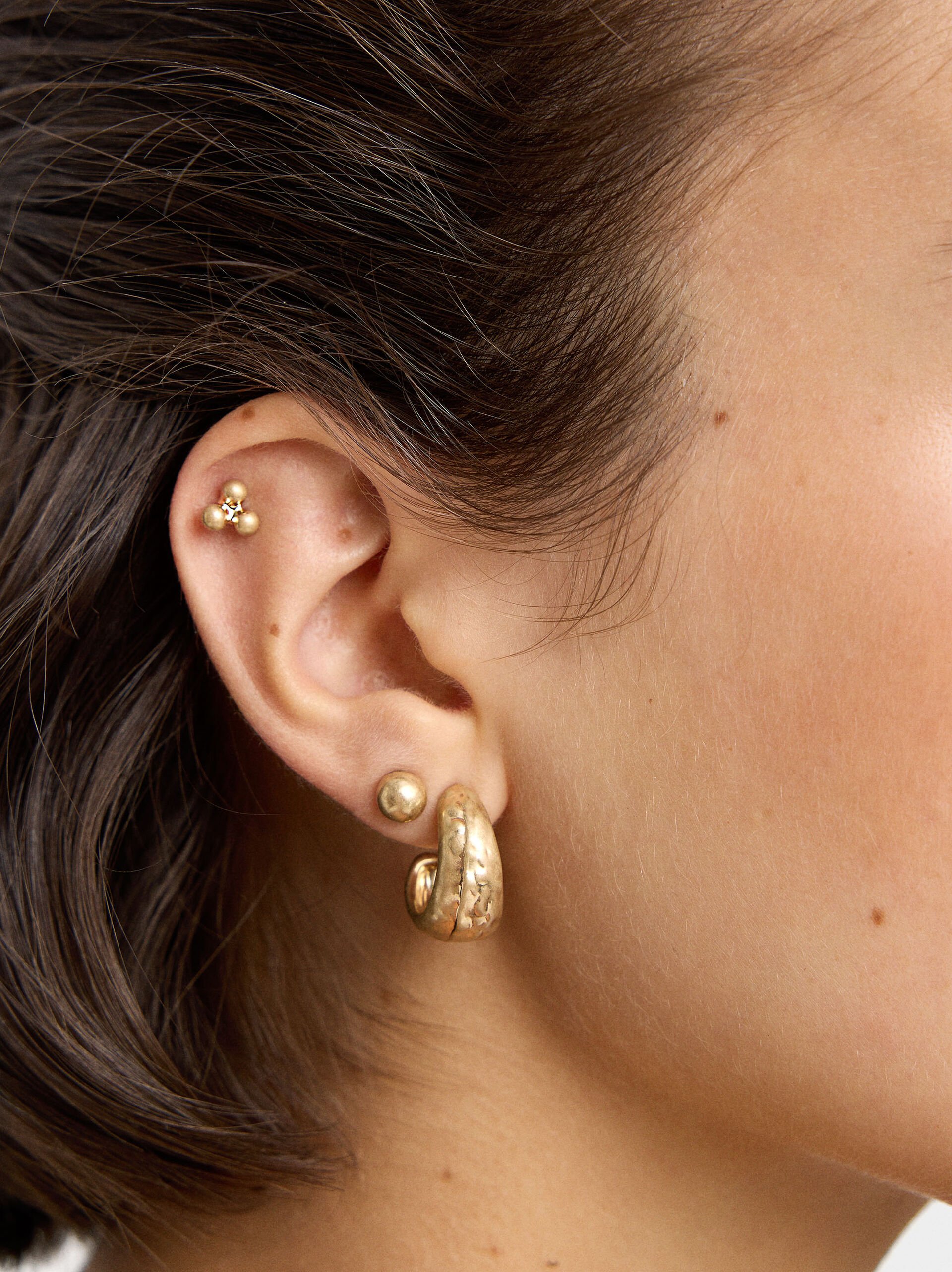 Set de pendientes efecto envejecido image number 1.0