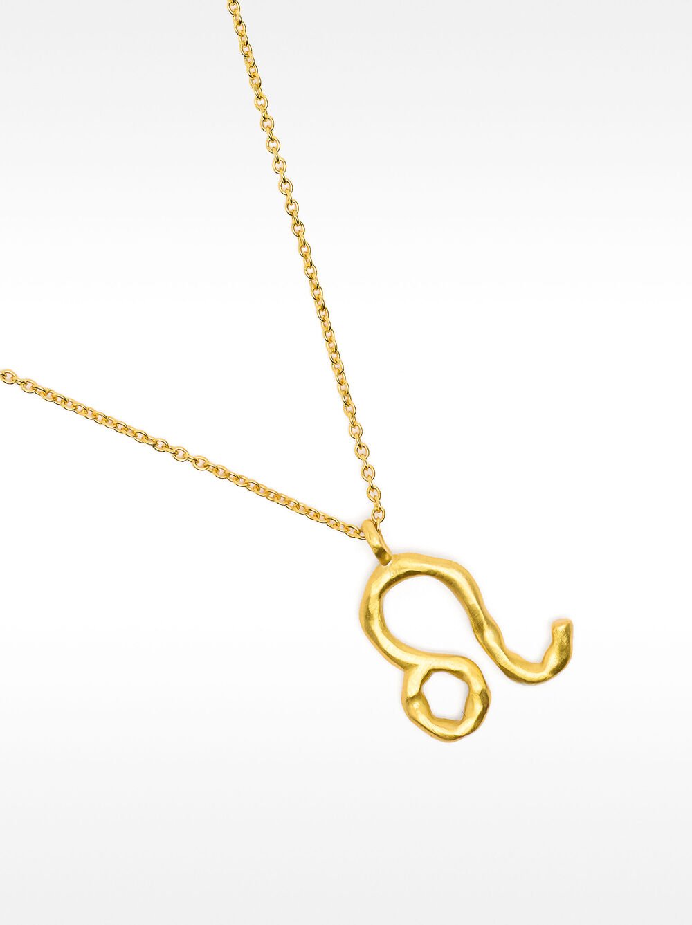 LEO zodiac necklace 18k gold plated