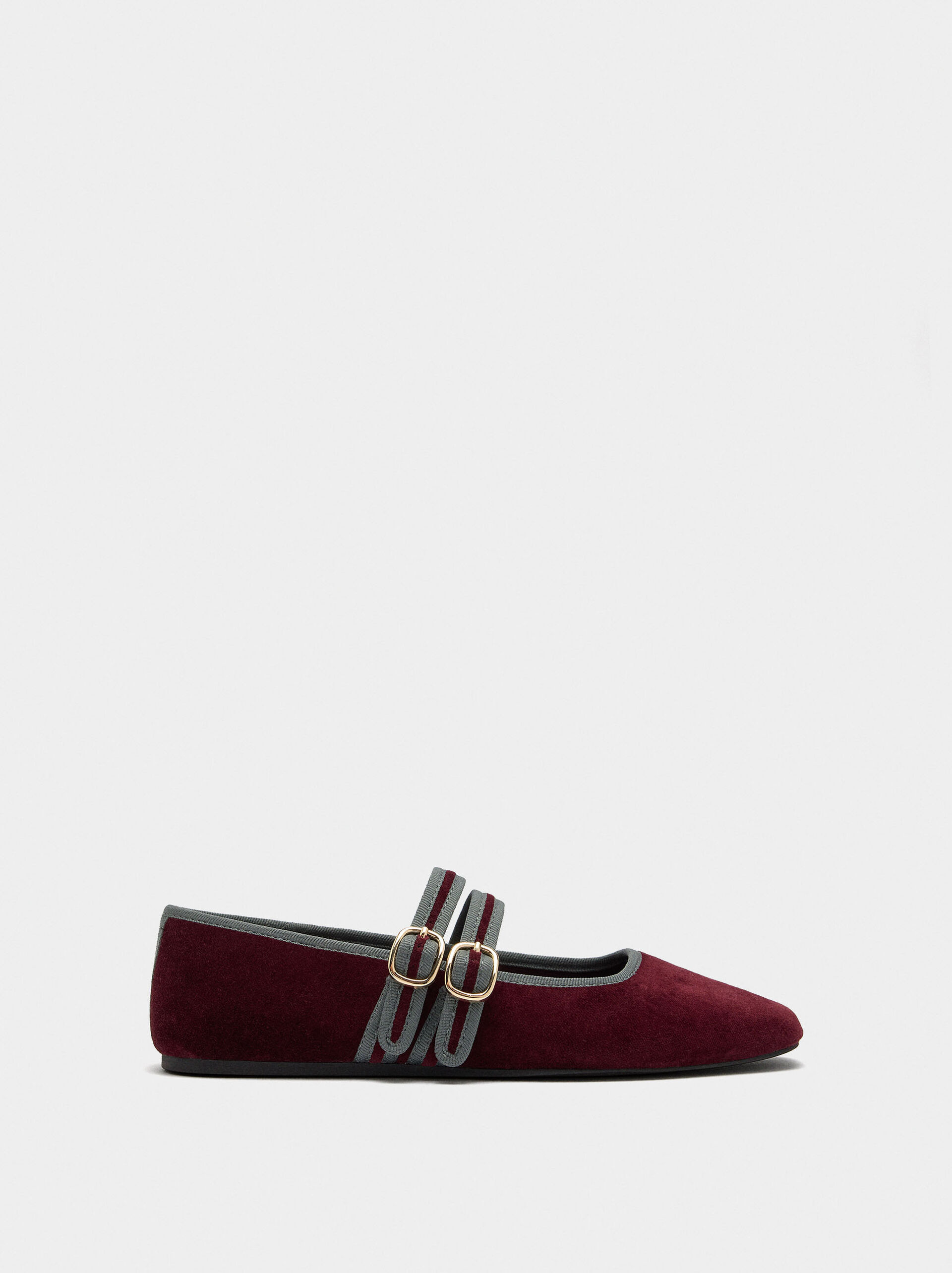 Ballerines en tissu avec double boucle image number 1.0