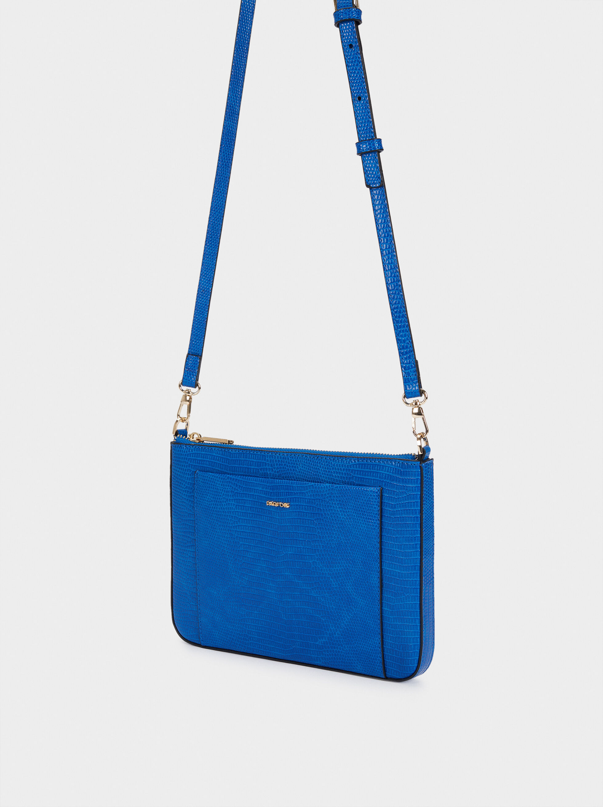 electric blue crossbody bag