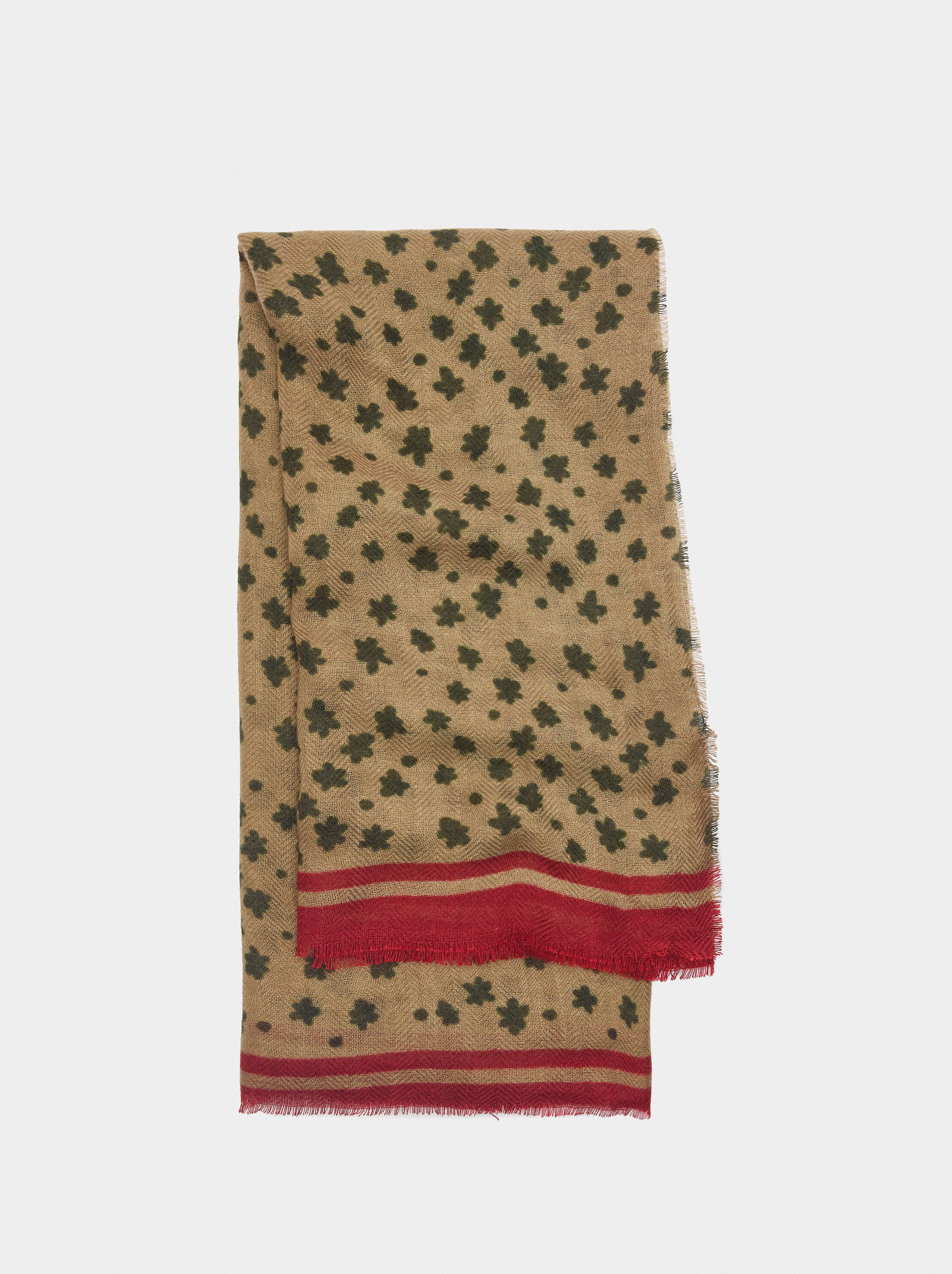 Scarf printed with wool image number 0.0