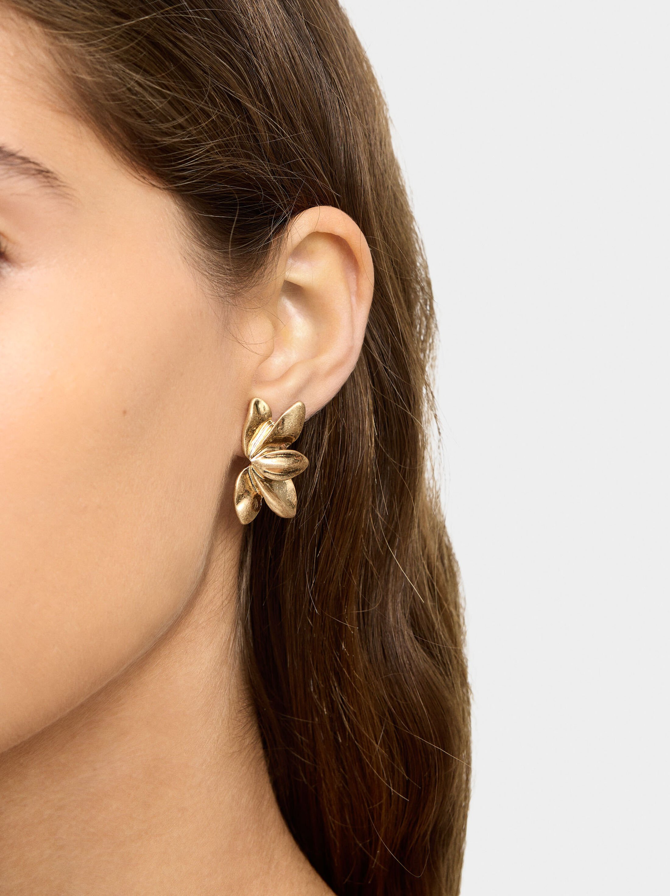 Half-flower earrings image number 1.0