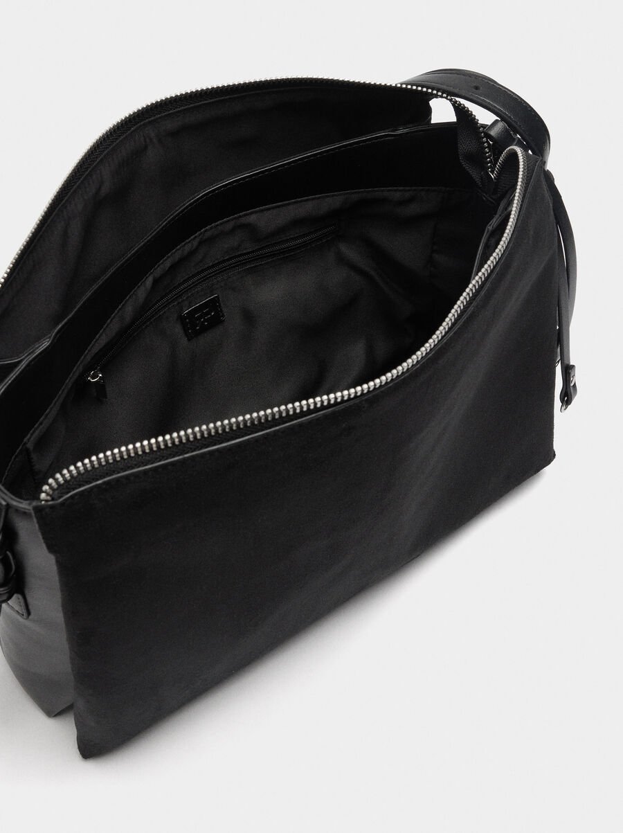 Bolso de hombro efecto piel