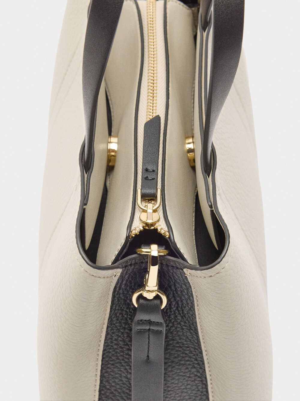 Tote bag with color block