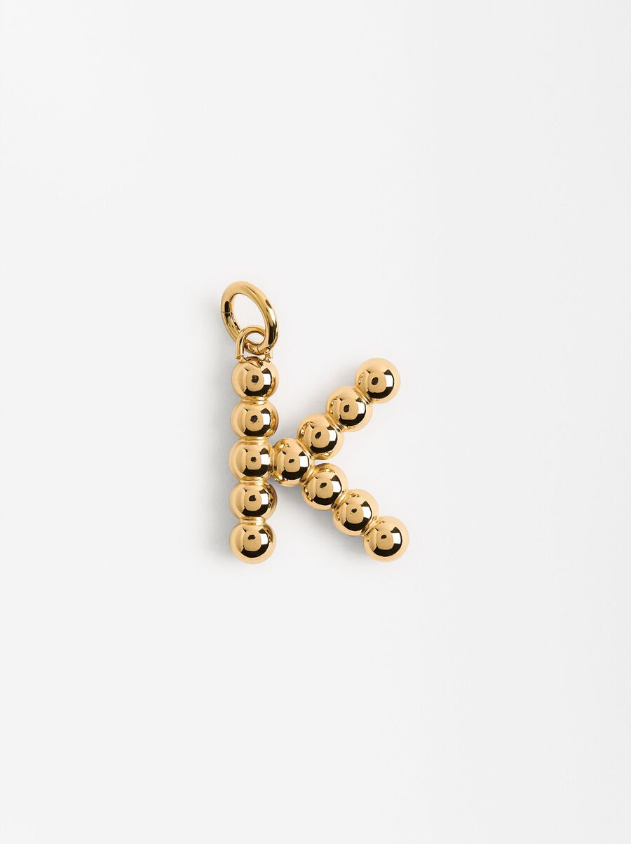 Stainless steel charm letter