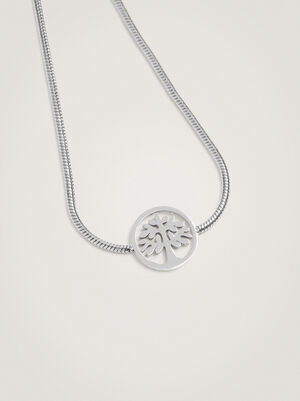 Stainless Steel Bracelet With Tree Of Life image number 1.0