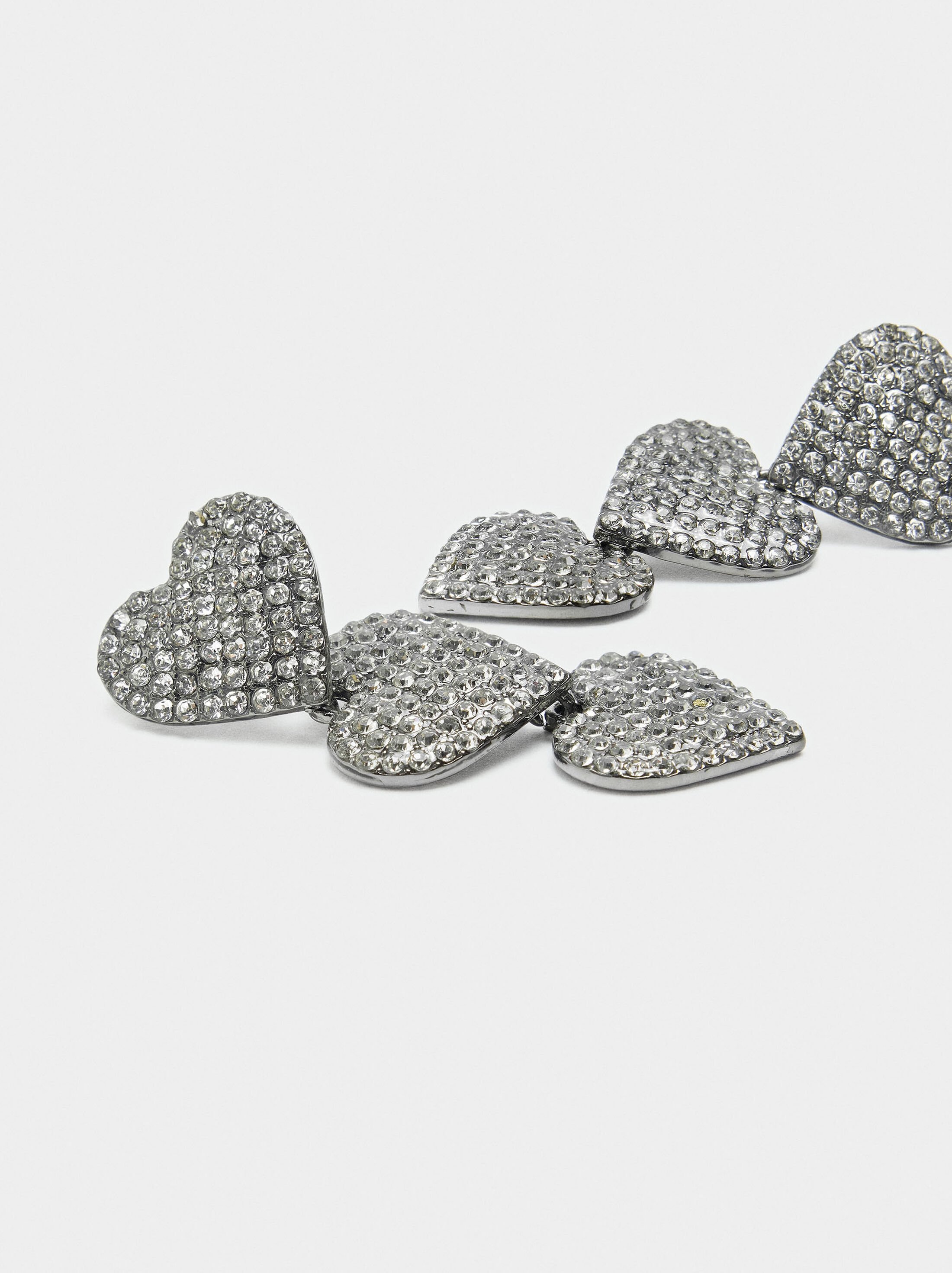 Maxi earrings with hearts image number 1.0