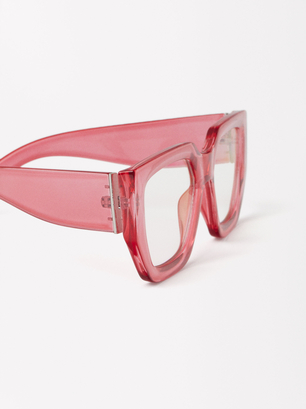 Blue Light Blocking Glasses, Pink, hi-res