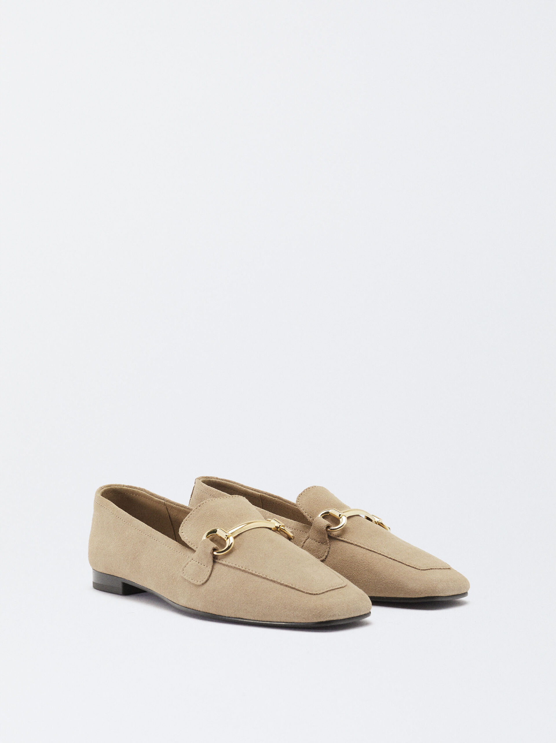 Online Exclusive - Suede Leather Loafers Buckle image number 3.0