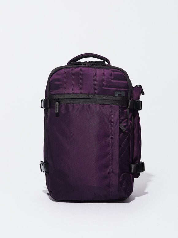 Nylon Cabin Backpack, Purple, hi-res